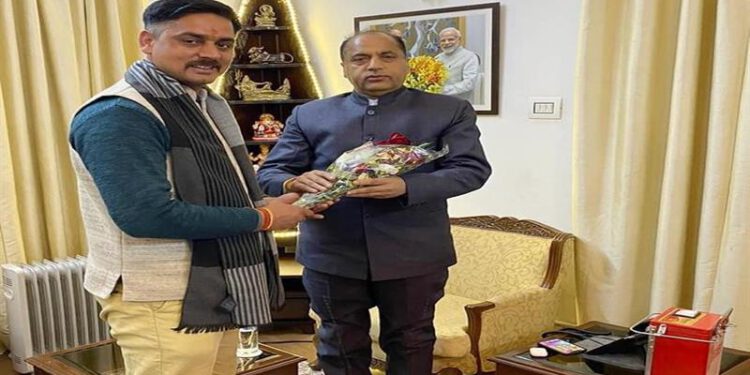 Chairman Zila Parishad Mandi calls on CM