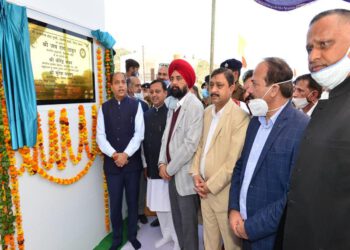 Chief Minister Shri Jai Ram Thakur dedicating Cow Sanctuary at Handa Kundi in Doon Vidhan Sabha