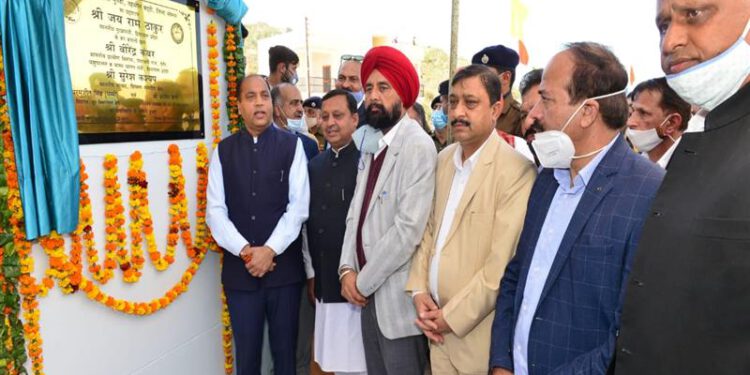 Chief Minister Shri Jai Ram Thakur dedicating Cow Sanctuary at Handa Kundi in Doon Vidhan Sabha