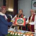 Hon’ble Governor and Hon’ble Chief Minister honouring CMD SJVNL and former Alumni of the university