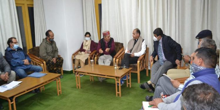 Chief Minister directs officers of Lahaul Spiti to ensure implementation of developmental schemes