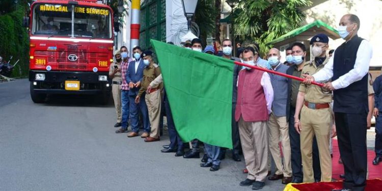 CM flags off 17 fire fighting vehicles