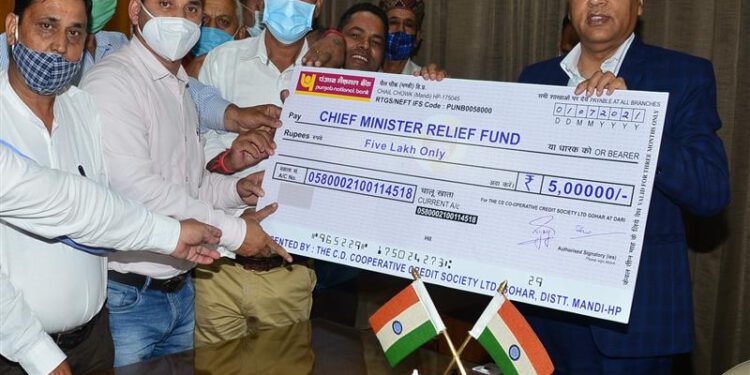 CD Cooperative Society Contributes towards CMRF