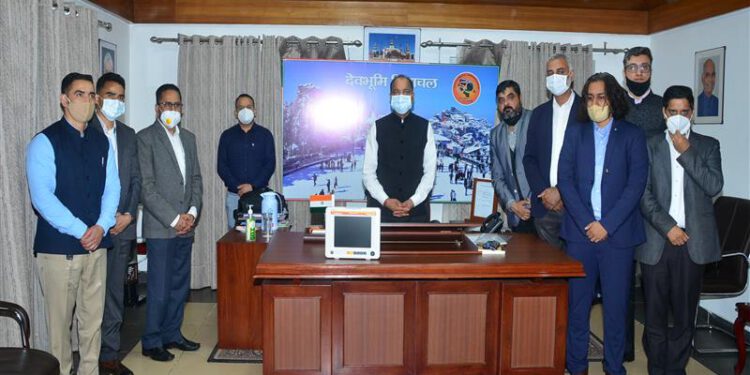 32 ICU Patient Monitors presented to Chief Minister by ICICI Foundation and ICICI Bank