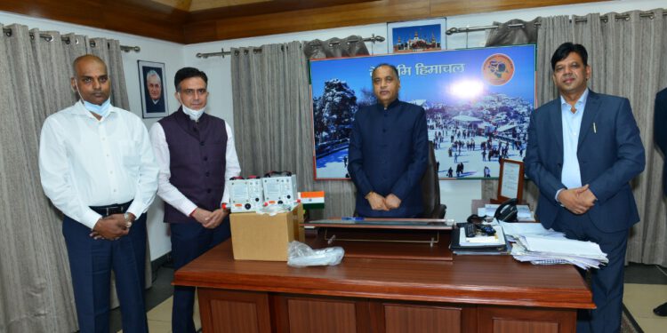 Greenko Group presents portable ventilators to CM