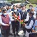 Hon’ble CM being accorded rousing welcome on his arrival at CSK Agriculture University Palampur