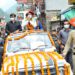 Hon’ble CM being accorded rousing welcome on his arrival at Balichowki in Seraj Vidhan Sabha area of Mandi district on