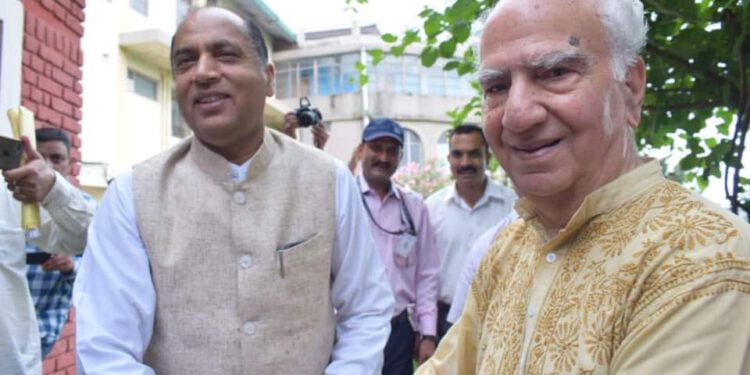 Happy Birthday to former Himachal Chief Minister and senior leader of our party, Hon’ble Shanta Kumar ji:  Chief Minister  Shri Jai Ram Thakur