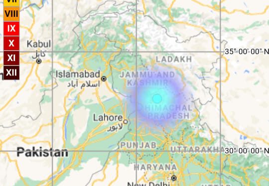 EARTHQUAKE  IN  HIMACHAL