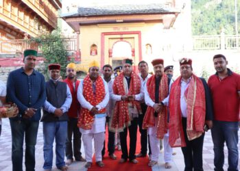 Hon’ble Chief Minister Jai Ram Thakur visited the Bhimakali Temple