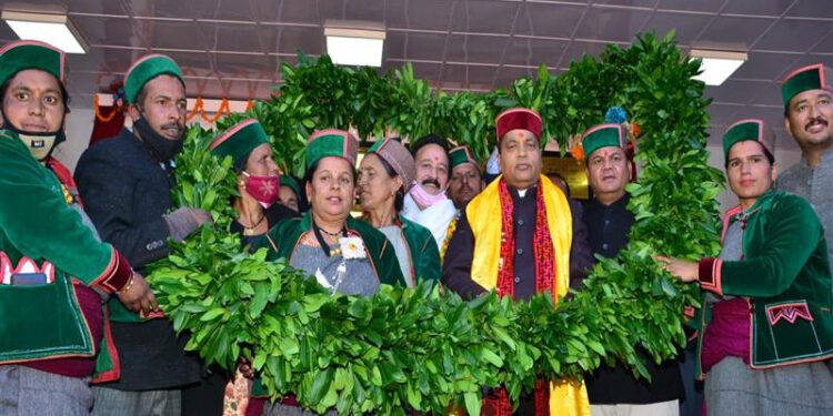 Chief Minister Jai Ram Thakur during a function at Reckong Peo