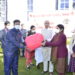 Governor distributes blankets to sanitation workers