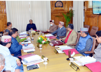 Hon’ble CM presiding over the State Cabinet meeting at Shimla on