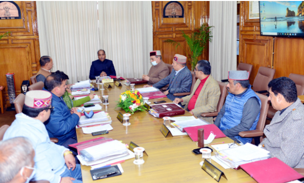 Hon’ble CM presiding over the State Cabinet meeting at Shimla on