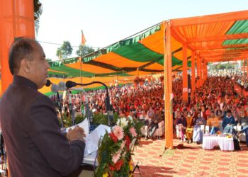 CM dedicates and lays foundation stone of developmental projects of Rs. 144 crore in Jaisinghpur Vi