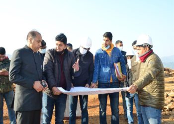 CM reviews progress work of Shiv Dham in Mandi