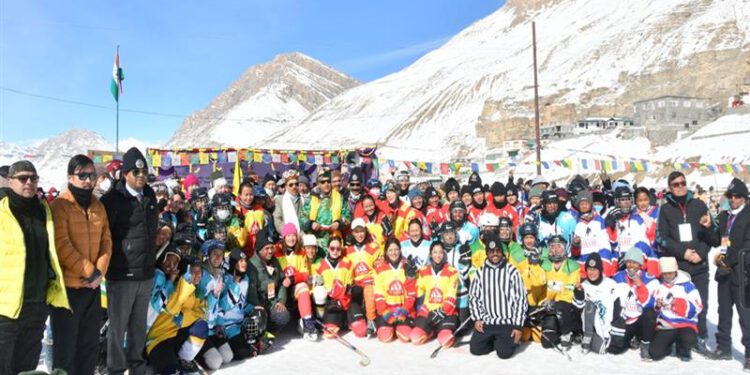 Chief Minister inaugurates 9th Women National Ice Hockey Championship at Kaza