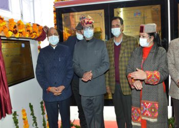 CM inaugurates and lays foundation stones of 17 developmental projects of Rs. 283.19 crore at Dharam