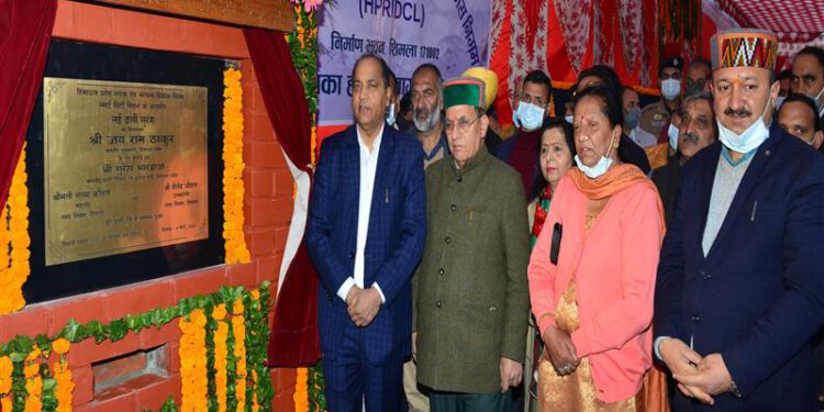 CM lays foundation stone of Rs.49 crore double lane Dhalli tunnel