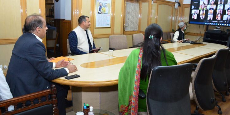 CM interacts with students evacuated from Ukraine