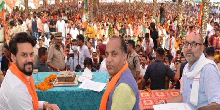 CM inaugurates and lays foundation stones of developmental projects worth Rs. 180.31 crore in Gagret Vidhan Sabha area of Una district