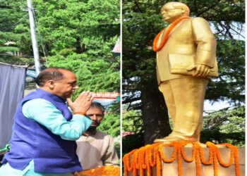 CM pays floral tribute on birth anniversary of Dr. Bhimrao Ambedkar