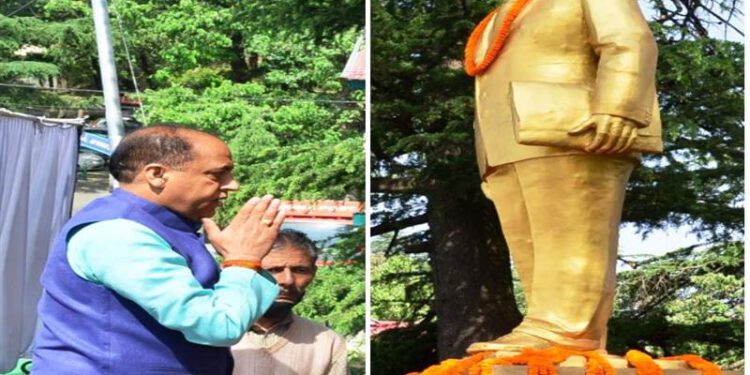 CM pays floral tribute on birth anniversary of Dr. Bhimrao Ambedkar