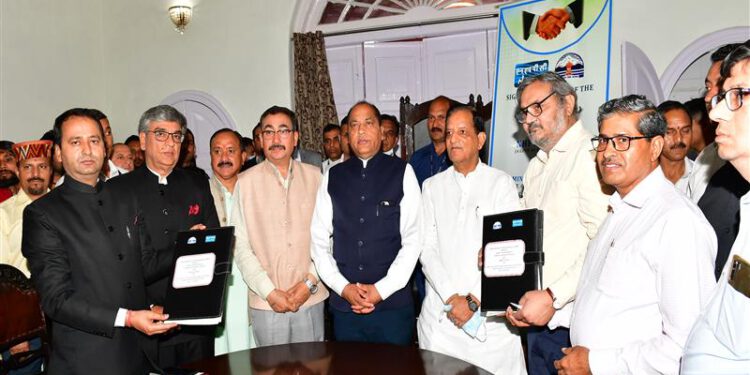 MoU signed between HP and NHPC for Pilot Green Hydrogen mobility station at Chamba