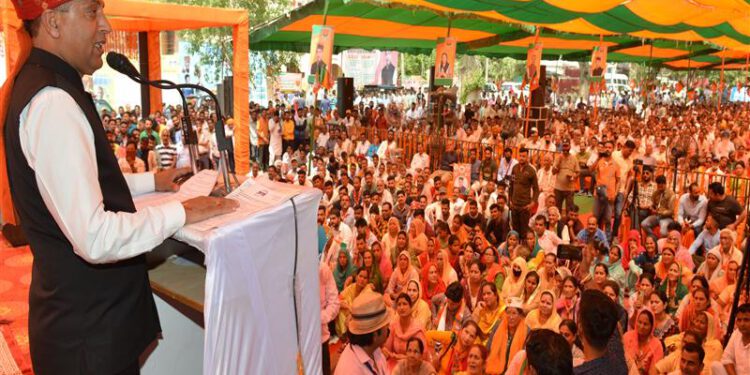 CM inaugurates and lays foundation stone developmental projects worth Rs. 161 crore in Indora Asse