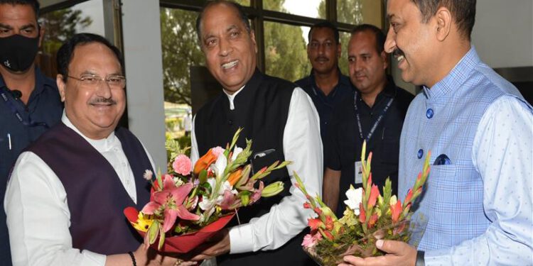 For Press : HP emerges as a frontrunner State of country in matter of development due to double engine governments at Centre and State: Jagat Prakash Nadda