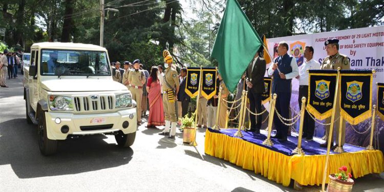 CM flags off 29 vehicles of State Police Department