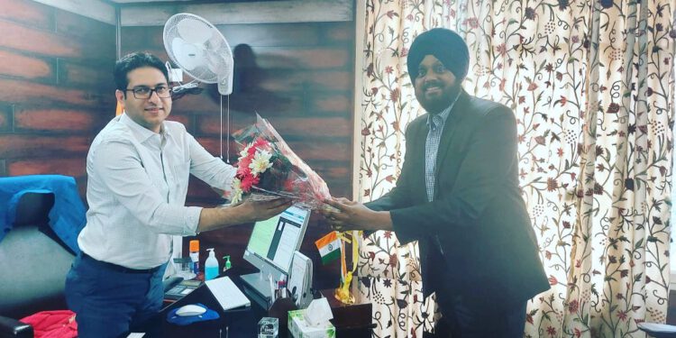 ASSOCHAM Chair for Power & Renewable energy meets MD, JPDCL. JKSPDC