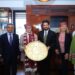 Shri Anurag Singh Thakur gifts Himachali Thaal, Topi and Shawl to Ranjit Singh era French Army General’s descendants in Saint Tropez