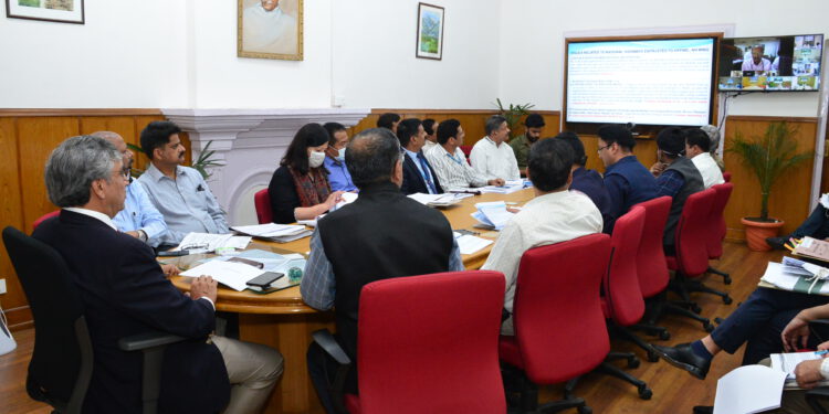 Chief Secretary reviews NH and NHAI on going projects in the state