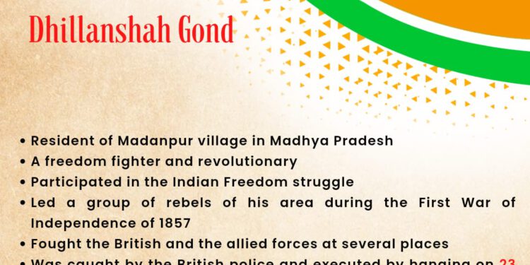 Paying tribute to Dhillanshah Gond, a freedom fighter & revolutionary.