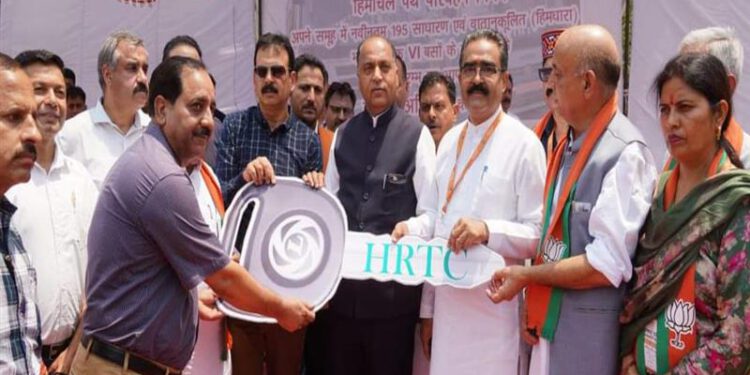 CM flags off new fleet of HRTC buses