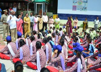 Governor visits GSSS Gharoh in Kangra district