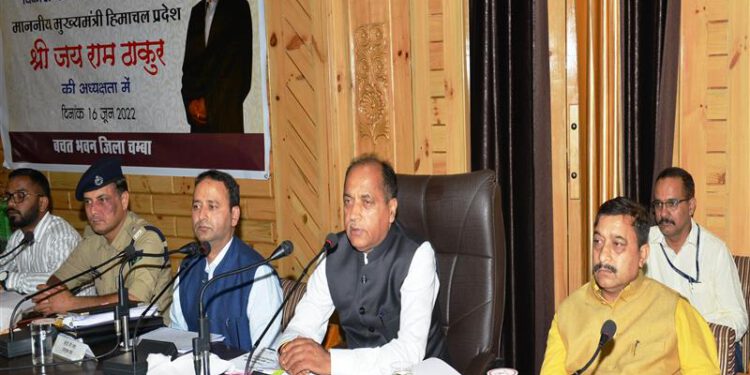 CM presides over review meeting of Aspirational District Programme and Other Developmental works in district Chamba