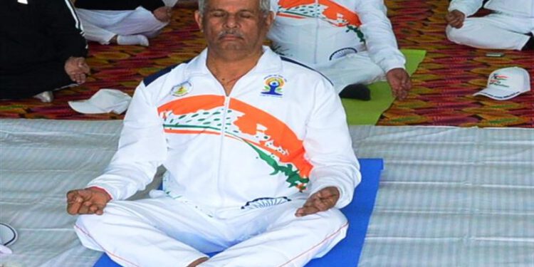 International Yoga Day celebrated at Raj Bhavan