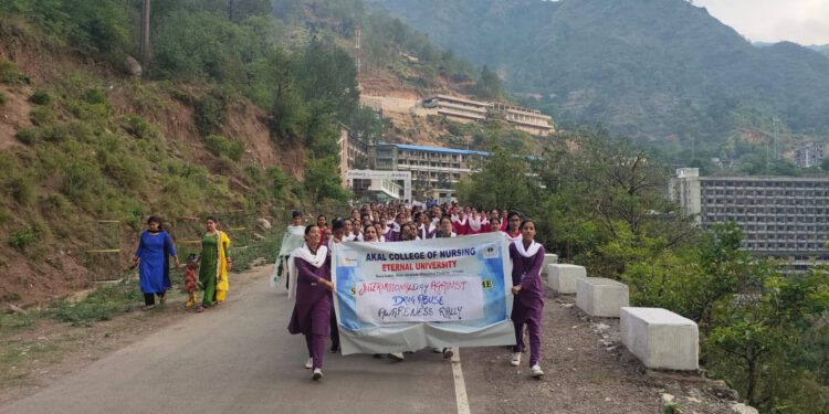 Eternal University students hold massive anti-drug rally