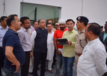 CM inspects the arrangements for Chief Secretaries Conference