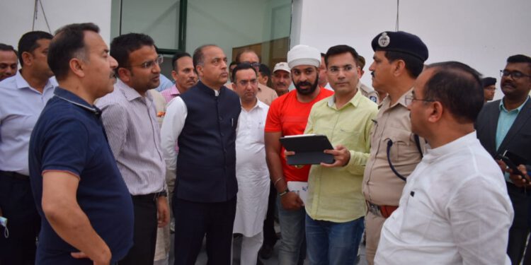 CM inspects the arrangements for Chief Secretaries Conference