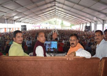 CM dedicates and lays foundation stones of developmental works worth Rs. 54.56 crore in Balh Constituency