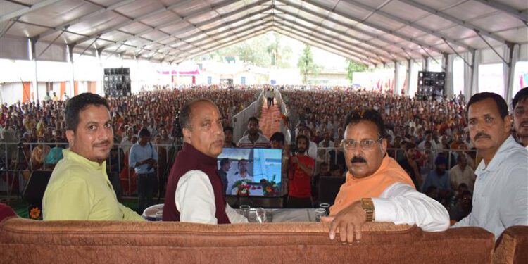 CM dedicates and lays foundation stones of developmental works worth Rs. 54.56 crore in Balh Constituency