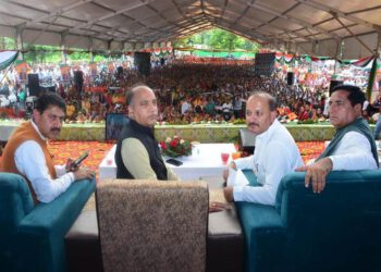 CM presides over ‘Pragatisheel Himachal: Sathapna Ke 75 Varsh’ function at Jawali