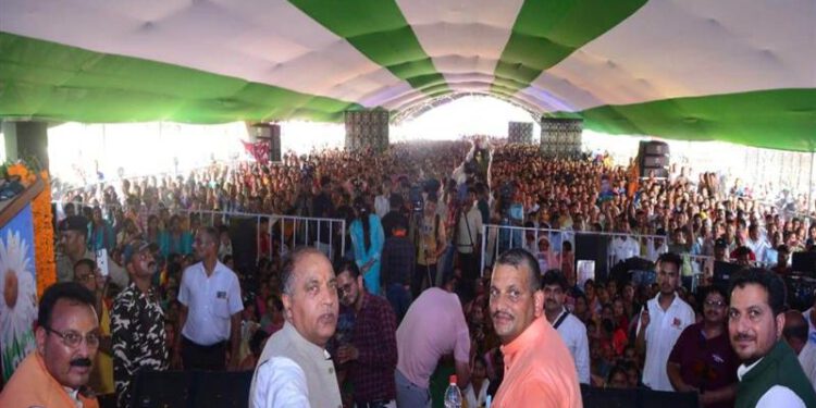 CM performs inaugurations and foundation stones of 32 developmental projects worth about Rs. 165 cr