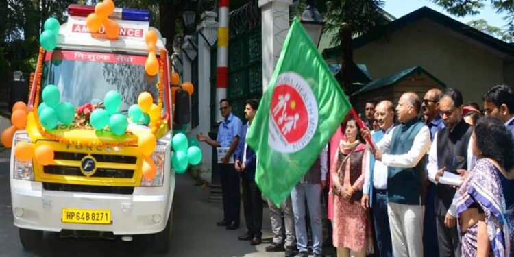 Chief Minister flags off 30 new ambulances
