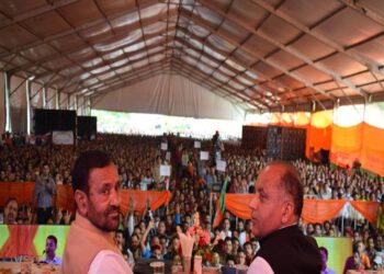 Chief Minister presides over the “Pragatisheel Himachal : Sthapna ke 75 Varsh” program at Hardgalu of Drang Assembly Constituency