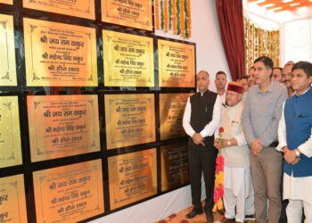 CM inaugurates and lays foundation stones of 33 developmental projects worth Rs. 90 crore for Karsog AC of Mandi district