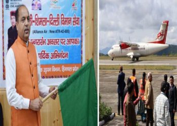 Chief Minister restarts Shimla-Delhi-Shimla Air Flights